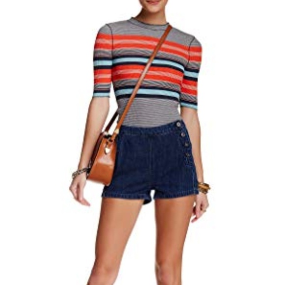 Free People Pants - Free People Sailor Jean Shorts
